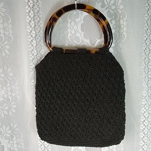 Vintage Handbag Macrame PAT 4453294 EXPRESS 78967100 - Picture 4 of 12